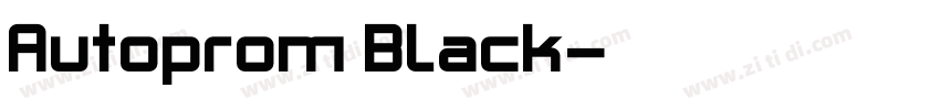 Autoprom Black字体转换 Autoprom Black字体转换